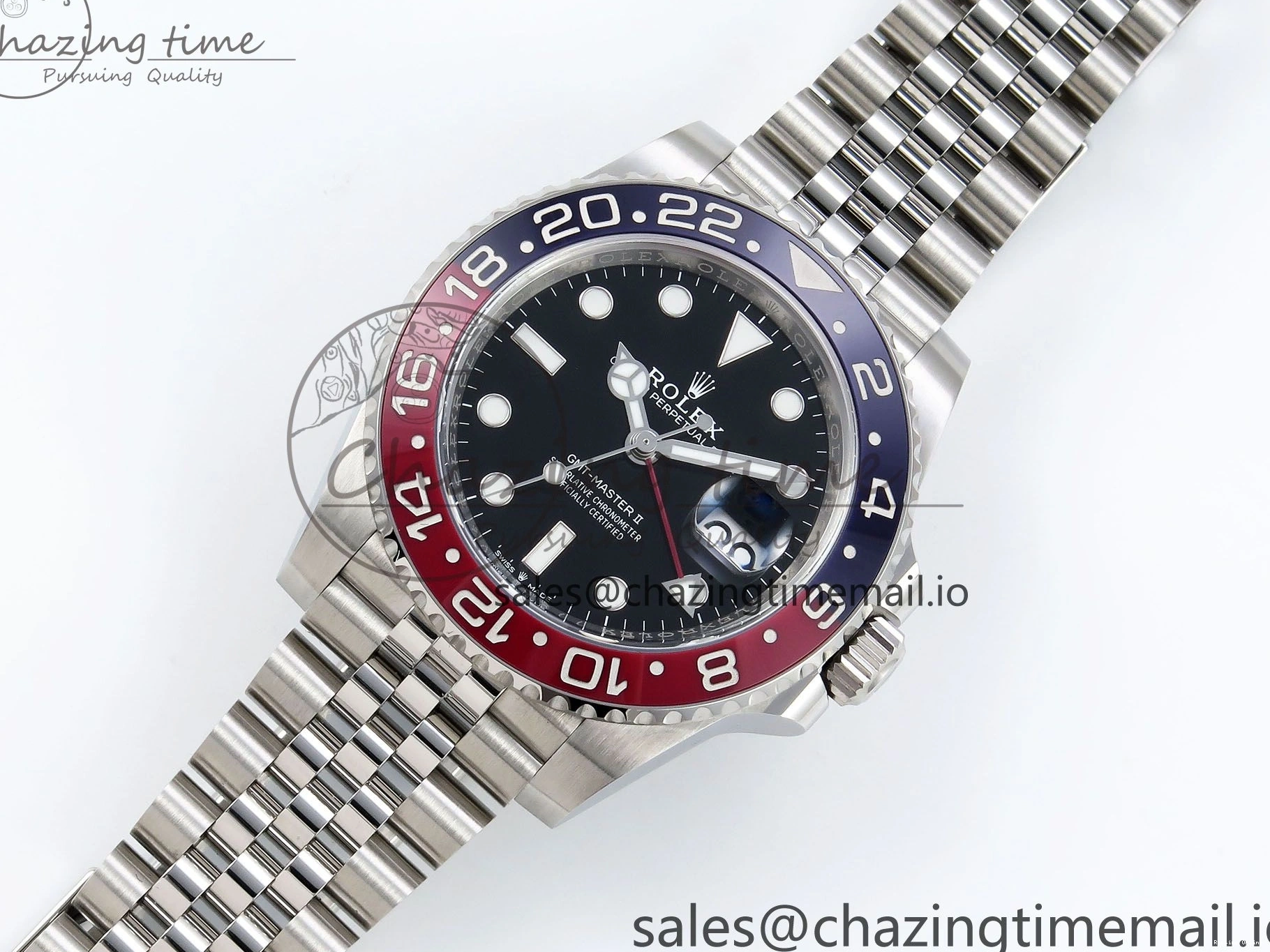 0118 SportInspired GMT-Master II 126710 BLRO Blue Red Ceramic Clean Factory Best Edition on Jubilee Bracelet DD3285 CHS V 1540